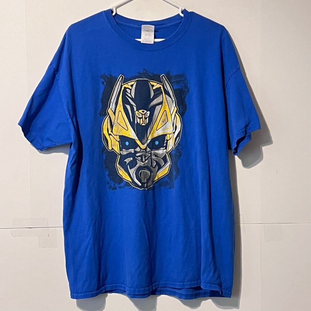Vintage 00S Gildan Mens T-Shirt Size XL Heavy Cotton Transformers Bumblebee